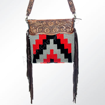 American Darling Cross Body Hand Tooled Saddle Blanket Genuine Leather Western Women Bag Handbag Purse | Crossbody for |Cute